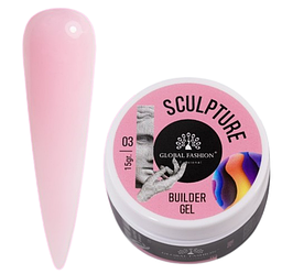 Скульптурний гель Global Fashion «Sculpture Builder Gel» 15 г, pink No03