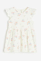 Платье для девочки белое в цветочный принт H&M 80, 86, 92, 98, 104см