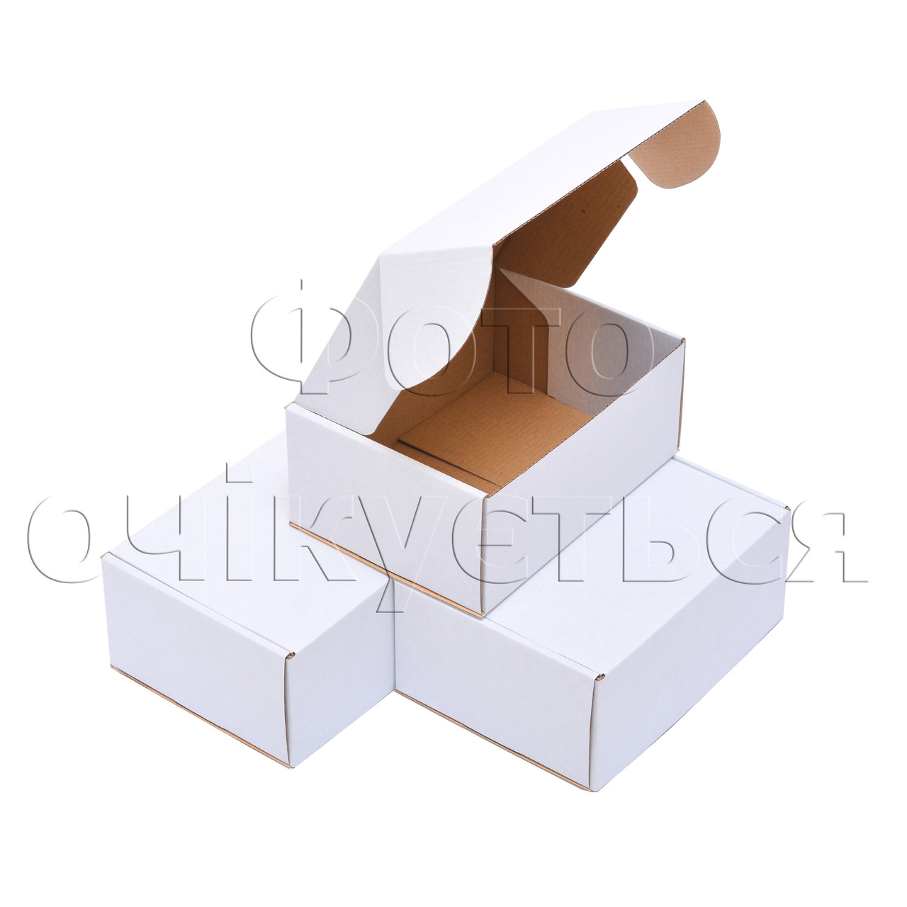 Картонні коробки 90х90х25 білі