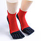 Шкарпетки з пальцями чоловічі VERIDICAL 40-44 Синьо-червоні, фото 2