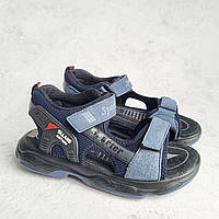 Детские босоножки, сандалии, летняя обувь открытые спортивные кожаные на лепучке для мальчика. Размеры 34