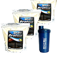 Комплект 6 кг WHEY PROTEIN WPC+WPH 78% HUNGARY вкус ваниль + шейкер в подарок