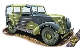 Super Snipe Station Wagon (Woodie). Збірна модель військового автомобіля в масштабі 1/72. ACE 72551