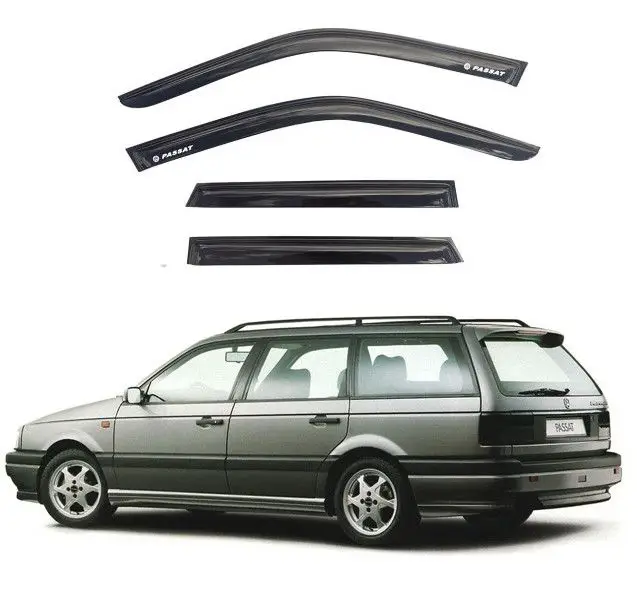 Дефлектори вікон (вітровики) Volkswagen Passat B3/B4 універсал 1988-1996 (скотч) AV-Tuning