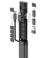 Cмарт картридер Budi 9в1 Набор с адаптерами Type C