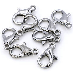 Карабін 14 мм в упаковці +-50 шт. Чорний Нікель