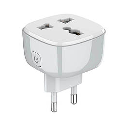 Розумна Wi-Fi смарт-розетка з таймером керована LDNIO Wi-Fi Smart Power Plug (2500W 10A 2.4Ghz). White