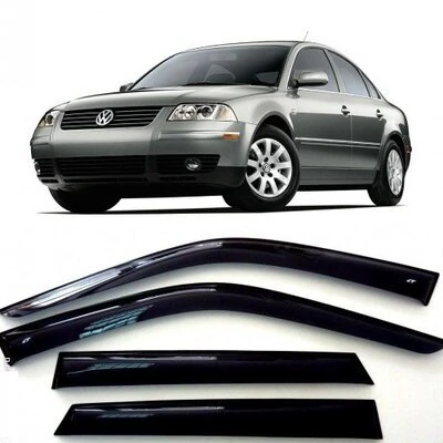 Дефлектори вікон (вітровики) Volkswagen Passat B5 седан 1997-2005 (скотч) AV-Tuning