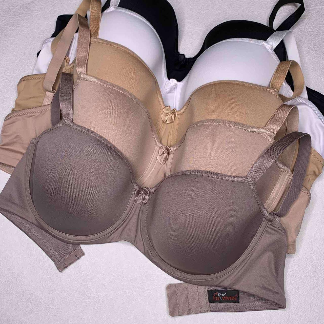 Бюстгальтер La Vivas 50274C гладкий на тонкому поролоні, колір Білий, розмір 85C, фото 1