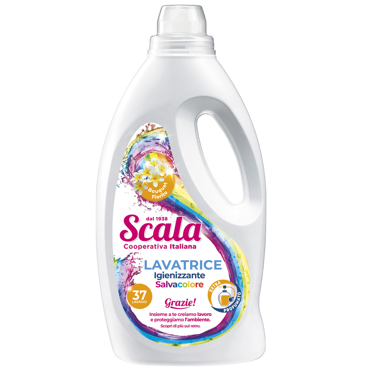Гель для прання кольорових речей з фіксацією кольору Scala Lavatrice Salve Colore на 37 прань 1500 мл