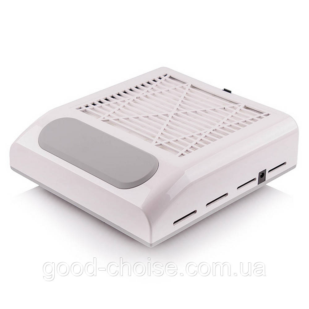 Витяжка для манікюру 80Вт з НЕРА-фільтром, 858-8, Біла / Манікюрна витяжка настільна, фото 1