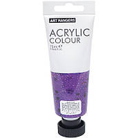 Акриловые краски для рисования художественные глиттер "Glitter Purple" поштучно 75 мл.