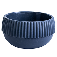 Горщик для квітів із дренажем 17*9см Бохо 0,5л Граніт (низький)