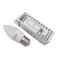 Лампа светодиодная LED Bulb-C37-6W-E27-220V-4000K-540L (свеча)