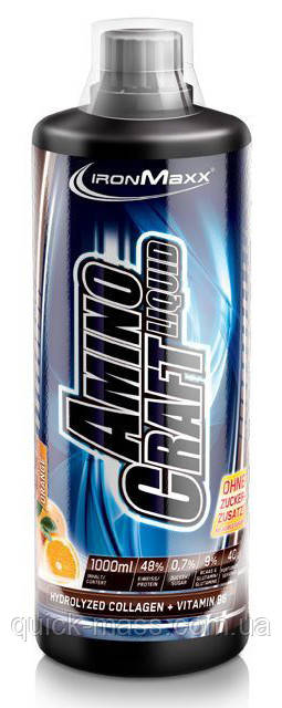 Комплексні амінокислоти в рідині Ironmaxx AminoCraft Liquid 1000ml, фото 1