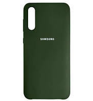 Чехол Silicone Case Samsung A50 / A30s Dark Green