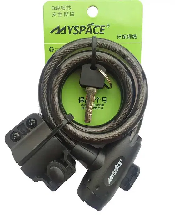 Замок велосипедний MYSPASE (12x1200) на ключі>