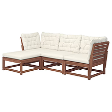 Модульний 3-місний диван із пуфом NAMMARO IKEA 595.261.52