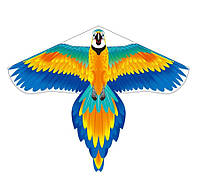 Воздушный змей для ребенка 140 см разноцветный попугай, детский воздушный змей и ветрячек папугай