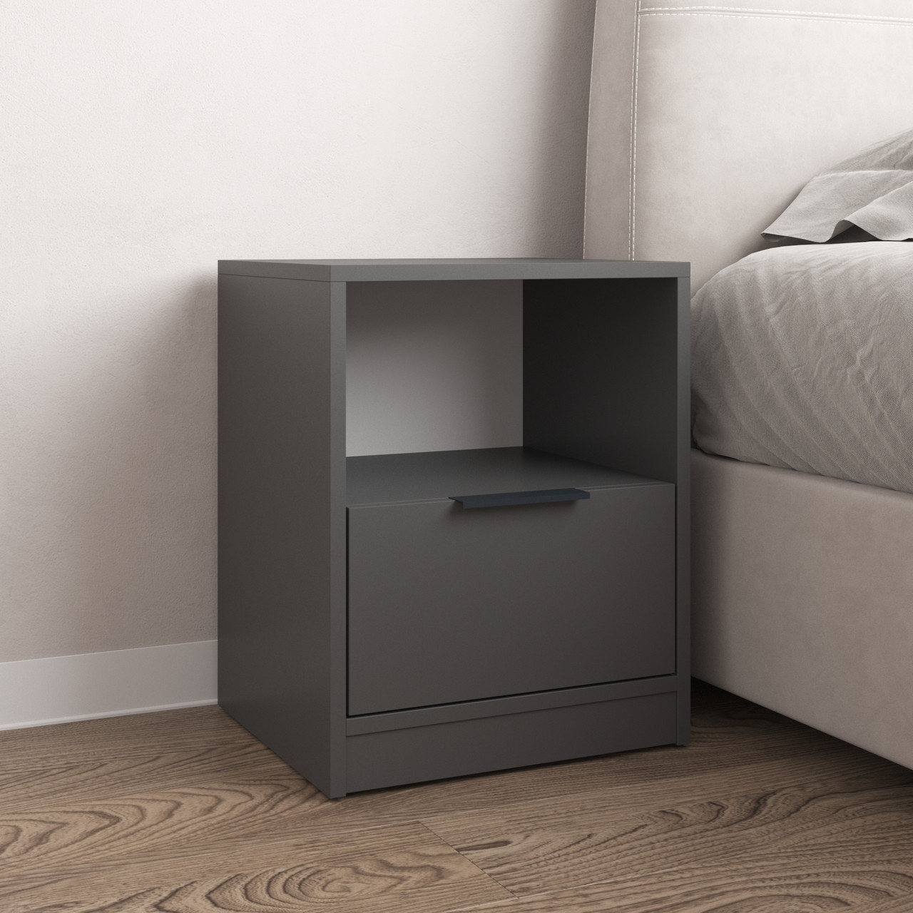 Прикроватна тумба, тумбочка в спальню з висувною шухлядою M-31, фото 1