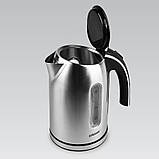 Електричний чайник металевий 1.7 л дисковий Maestro MR-059 Електрочайник із неіржавкої сталі 2000 Вт, фото 3