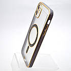 Чохол накладка з MagSafe Elegant Case для Apple iPhone 11 Blue (Black Circle), фото 3