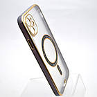 Чохол накладка з MagSafe Elegant Case для Apple iPhone 11 Blue (Black Circle), фото 2