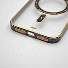 Чохол накладка з MagSafe Elegant Case для Apple iPhone 11 Blue (Black Circle), фото 5