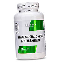 Гідролізований колаген та Гіалуронова кислота Hyaluronic Acid & Collagen 90 капсул