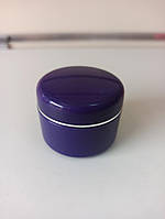 Баночка для геля пустая фиолетовая с крышкой 15мл