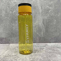 Пляшка для води пластикова з трубочкою 1 л Stenson WW00649 жовта