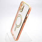Чохол накладка з MagSafe Elegant Case для Apple iPhone 12 Pro Max Pink, фото 3