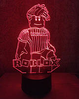 3d-светильник Роблокс Roblox, 3д-ночник, несколько подсветок (на bluetooth), подарок