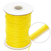 Шнур полиэстер, размер 1,5мм, цвет Желтый, в катушке +-160м