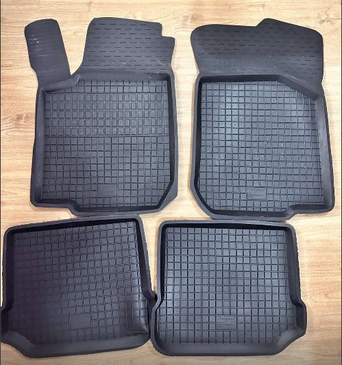 Гумові килимки з бортом Polytep для Skoda Octavia (A4) 97- Tour 00-Seat Toledo (2) 99 VW Golf 97 (KG-8122), фото 1