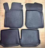 Резиновые коврики с бортом Polytep для Skoda Octavia (A4) 97- Tour 00-Seat Toledo (2) 99 VW Golf 97 (KG-8122)