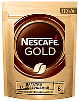 Кава розчинна натуральна Nescafe Gold 120 г