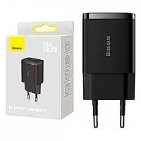 Сетевое зарядное устройство Baseus Compact Charger (2USB/10.5W) черный (CCXJ010201)