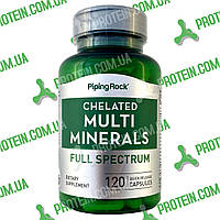Мінеральний Комплекс Piping Rock Chelated Multi Minerals 120 капс