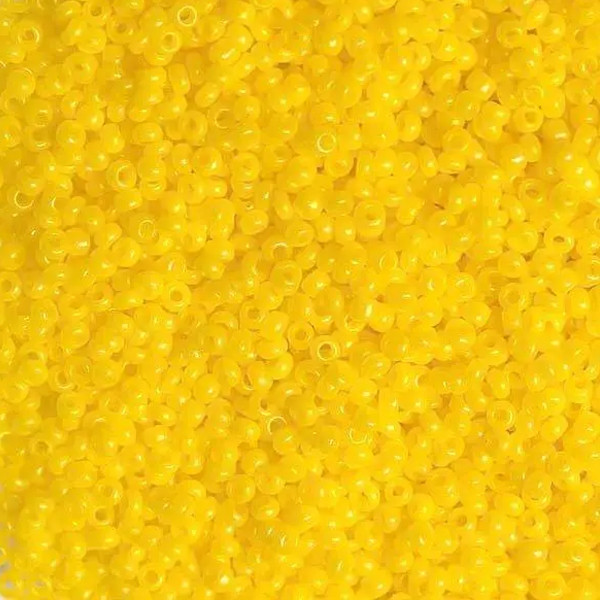 Бісер Preciosa10, 5 г, 83110, жовтий, натуральний, непрозорий, фото 1