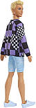 Кен Барбі модник в светрі та джинсових шортах Barbie Ken Fashionistas 191, фото 4