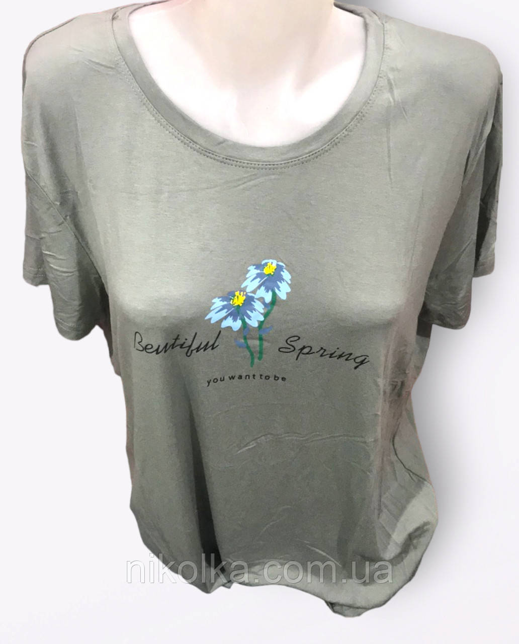 Жіночі футболки оптом, XL-4XL рр., арт. Si-1735