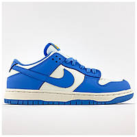 Мужские / женские кроссовки Nike SB Dunk Low University Blue, синие кожаные кроссовки найк сб данк лов