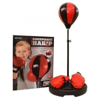 TOP! Детский боксерский набор на стойке груша напольная с перчатками для детей MS0331 - фото 3 - id-p1849226228