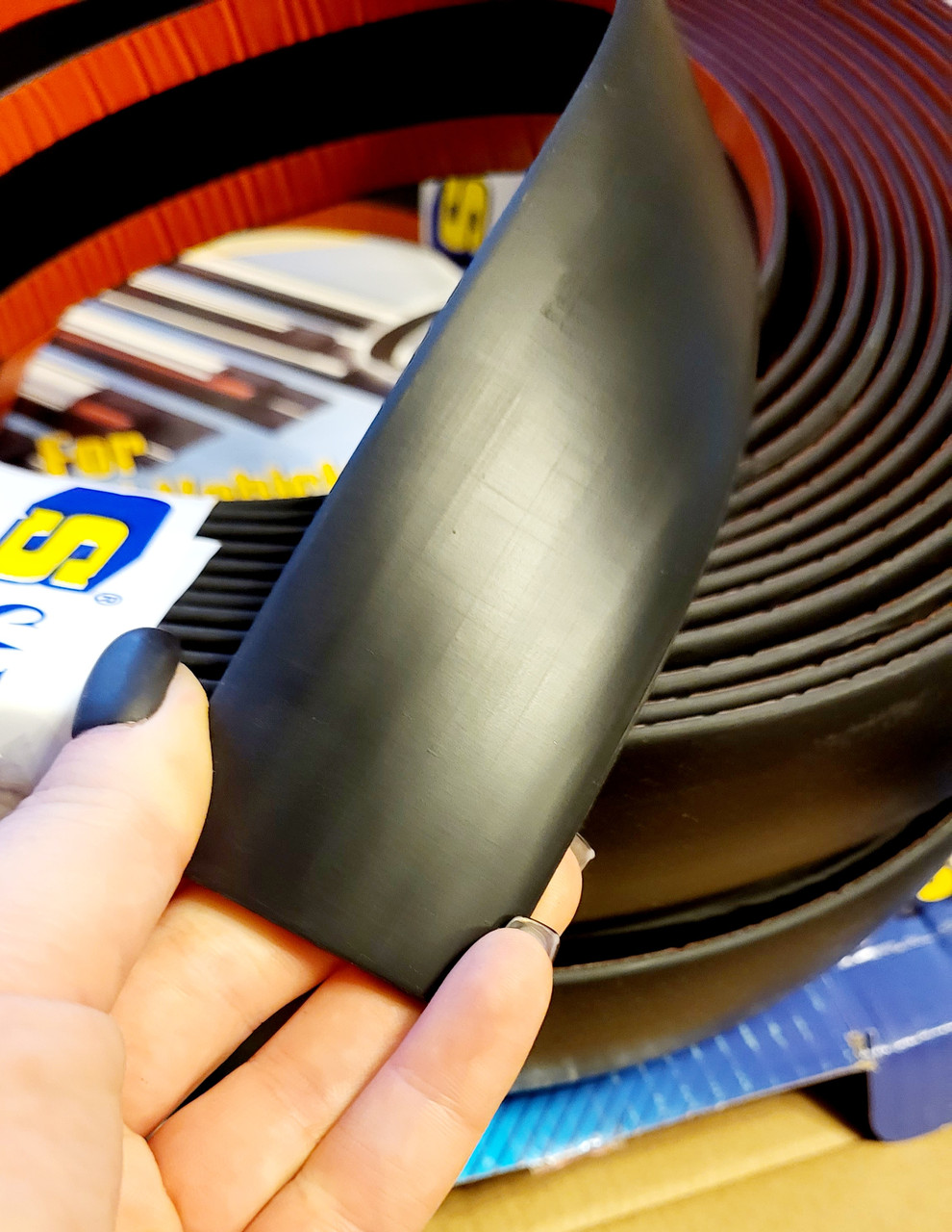 Декоративні Молдинги — Стрічка, Чорний Матовий, 50 мм смужка. Для автомобіля 5 см, фото 1