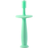 Дитяча зубна щітка Baby Team на присосці силіконова, ментолова (7205)