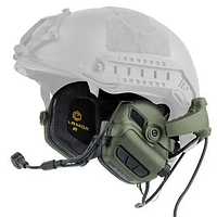 Тактические наушники EARMOR M32H+ (ORIGINAL) с микрофоном для шлема FAST