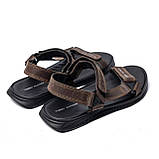 Літні чоловічі шкіряні сандалі-босоніжки Tommy Hilfiger коричневі класичні з натуральної шкіри на літо взуття *100кор.літо*, фото 5