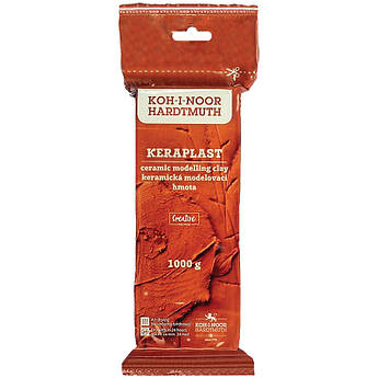 Маса для ліплення теракотова, 1000 грам, на основі натуральної глини Koh-i-noor Keraplast