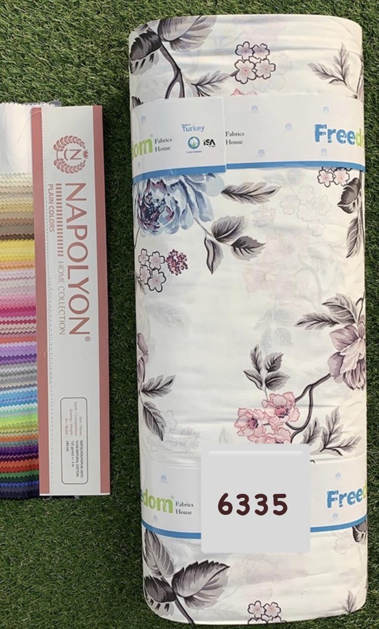 Тканина Ранфорс, Поплін Туреччина, ширина 240 см, Принт Квіти, фото 1